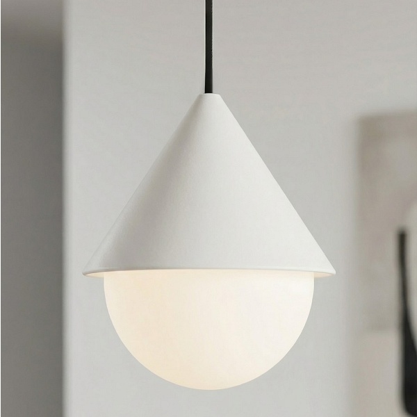 Lampa wisząca GIRO 1 BLACK WHITE - Emibig