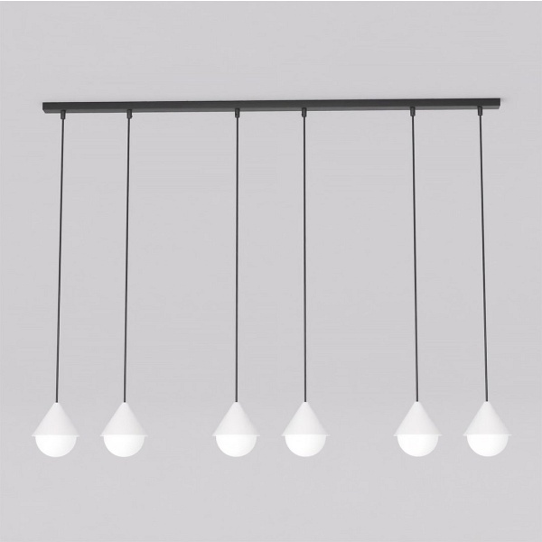 Lampa wisząca GIRO 6 PREM BLACK WHITE - Emibig