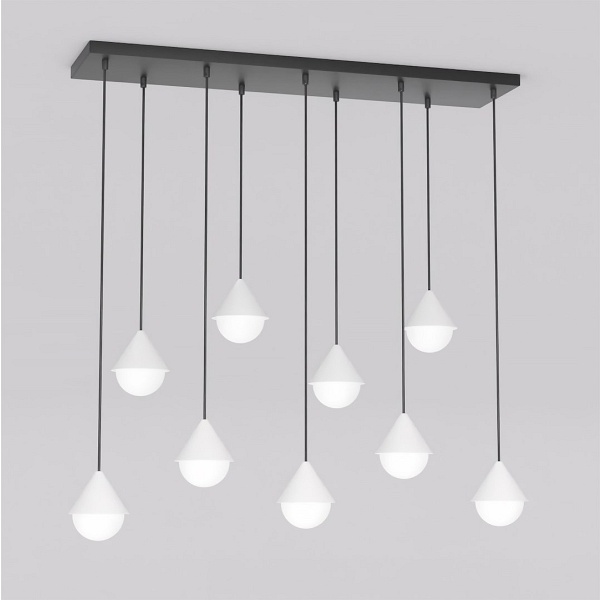 Lampa wisząca GIRO 9 BLACK WHITE - Emibig