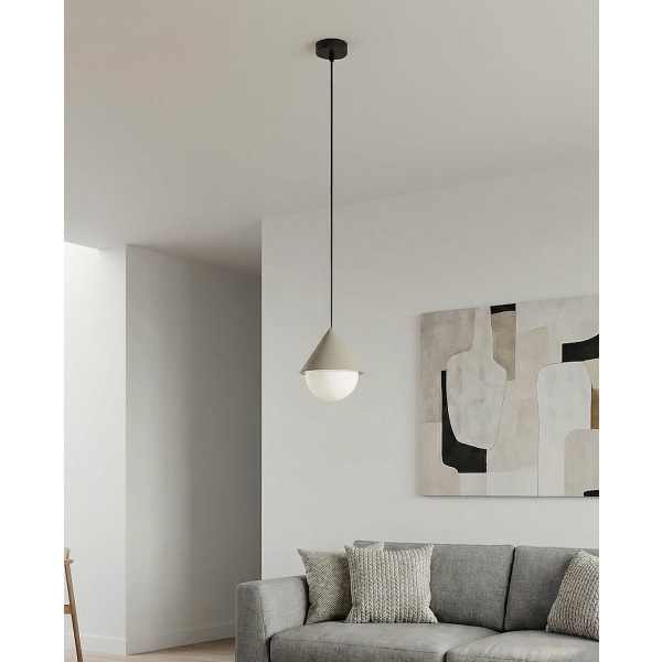 Lampa wisząca GIRO 1 BLACK MOKKA - Emibig