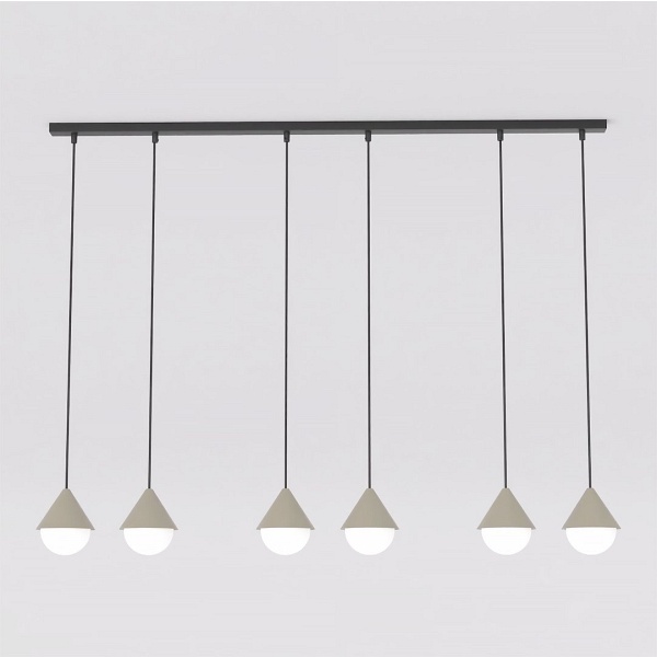 Lampa wisząca GIRO 6 PREM BLACK MOKKA - Emibig
