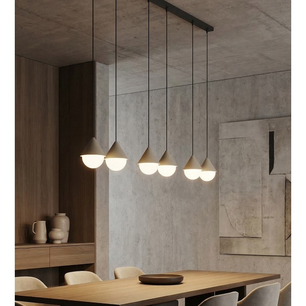 Lampa wisząca GIRO 6 PREM BLACK MOKKA - Emibig