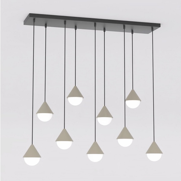 Lampa wisząca GIRO 9 BLACK MOKKA - Emibig