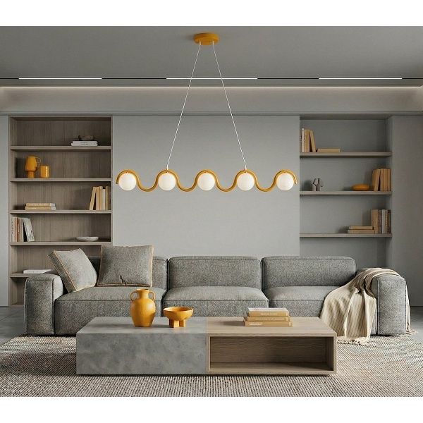 Lampa wisząca SINUS 5 ORANGE - Emibig
