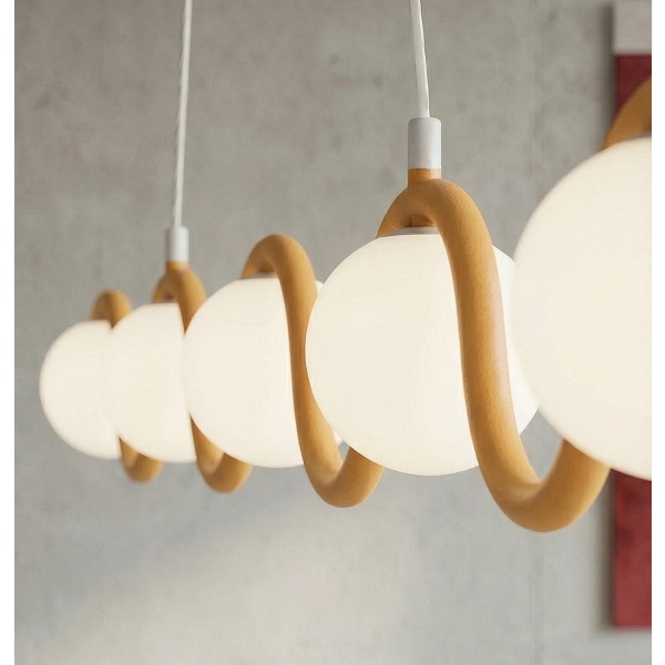 Lampa wisząca SINUS 5 ORANGE - Emibig