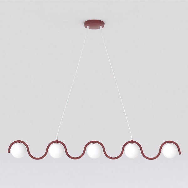 Lampa wisząca SINUS 5 BURGUNDY - Emibig
