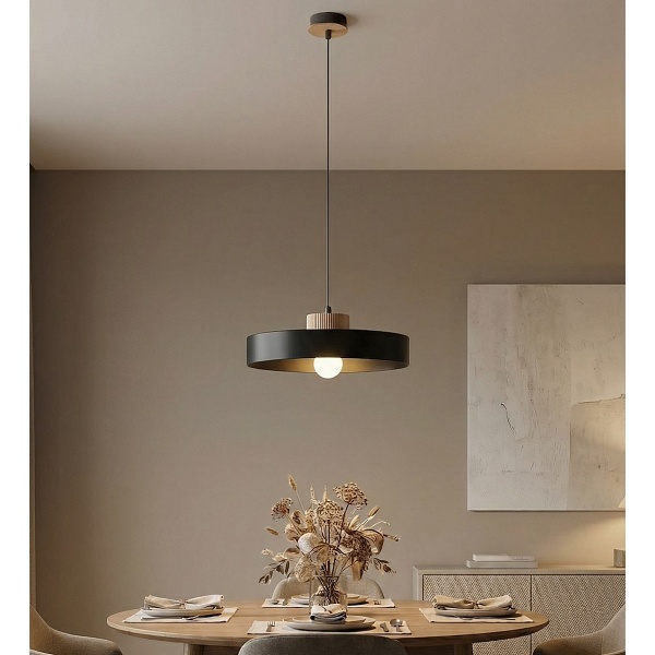 Lampa wisząca KIVI 1L BLACK - Emibig