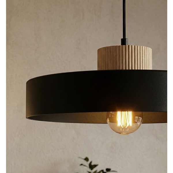 Lampa wisząca KIVI 1L BLACK - Emibig