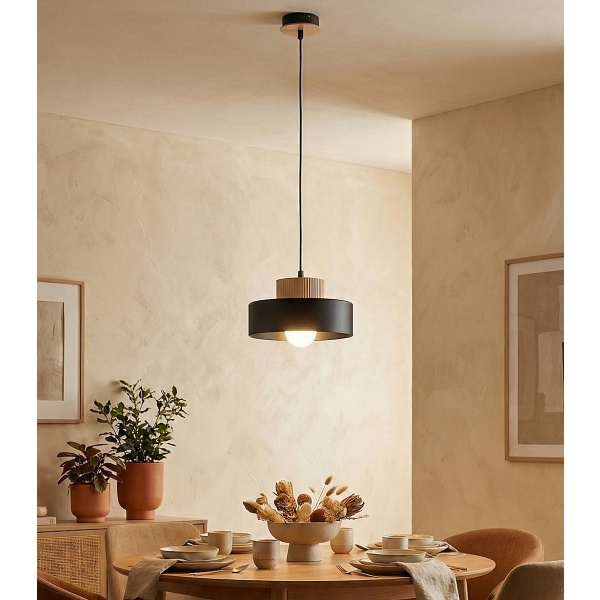 Lampa wisząca KIVI 1S BLACK - Emibig