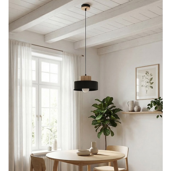 Lampa wisząca KIVI 1S BLACK - Emibig