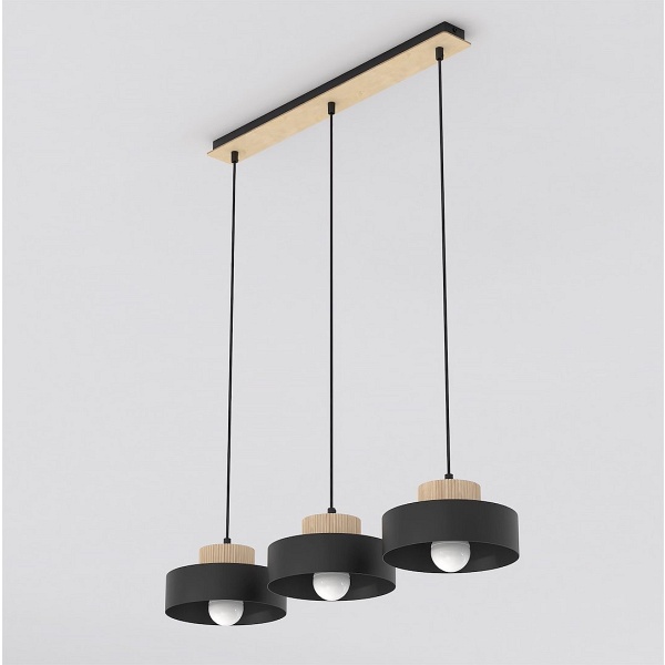 Lampa wisząca KIVI 3 BLACK - Emibig