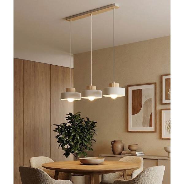 Lampa wisząca KIVI 3 WHITE - Emibig