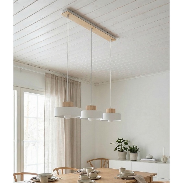 Lampa wisząca KIVI 3 WHITE - Emibig