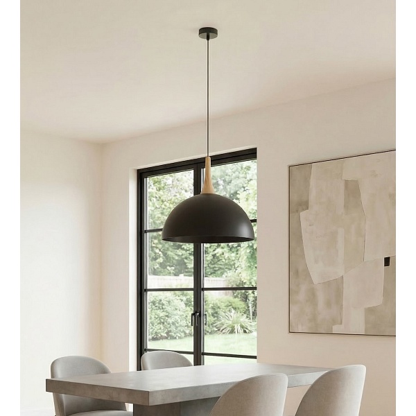 Lampa wisząca NAUTICA 1L BLACK - Emibig