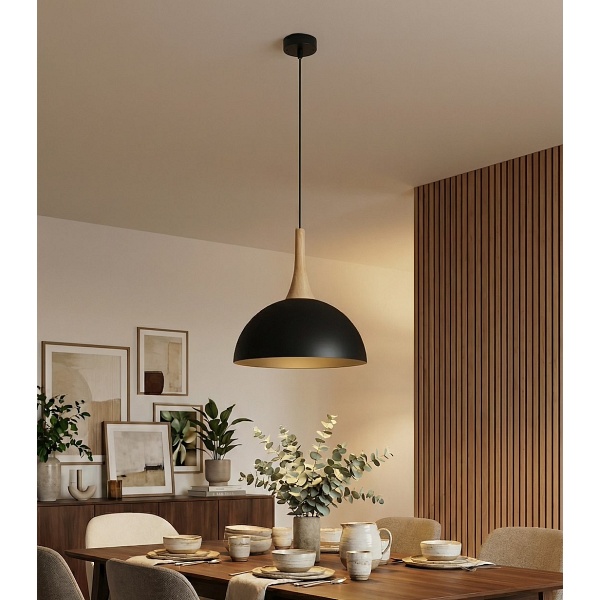 Lampa wisząca NAUTICA 1S BLACK - Emibig