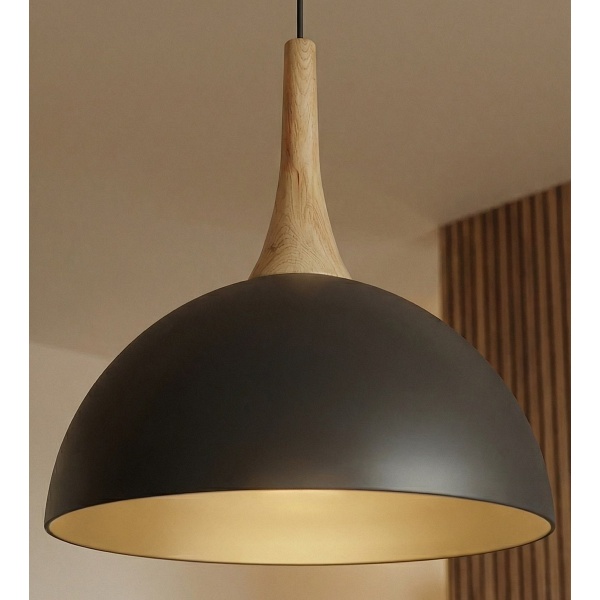 Lampa wisząca NAUTICA 1S BLACK - Emibig