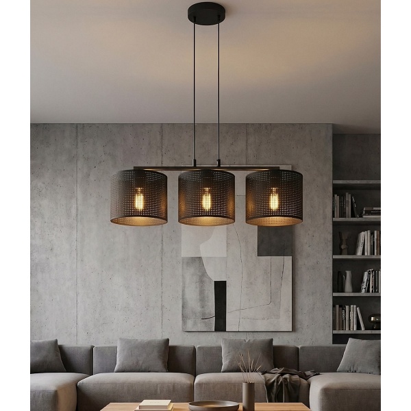 Lampa wisząca LUX 3 BLACK - Emibig