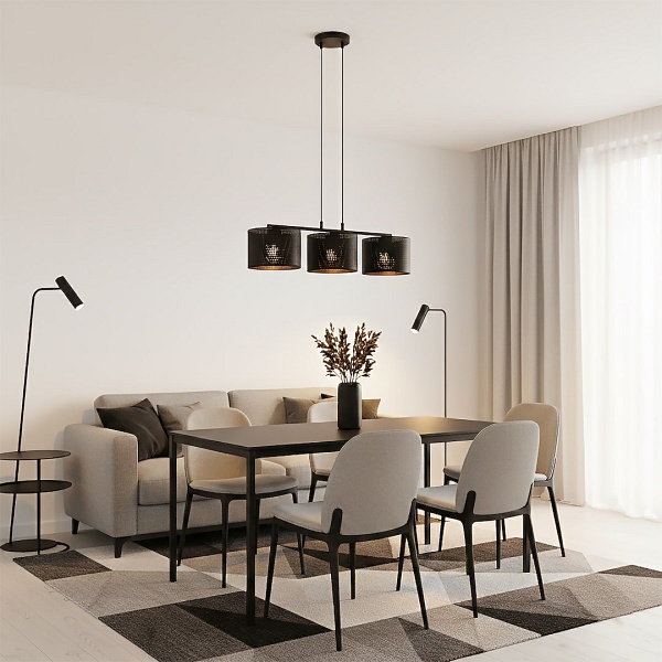 Lampa wisząca LUX 3 BLACK - Emibig