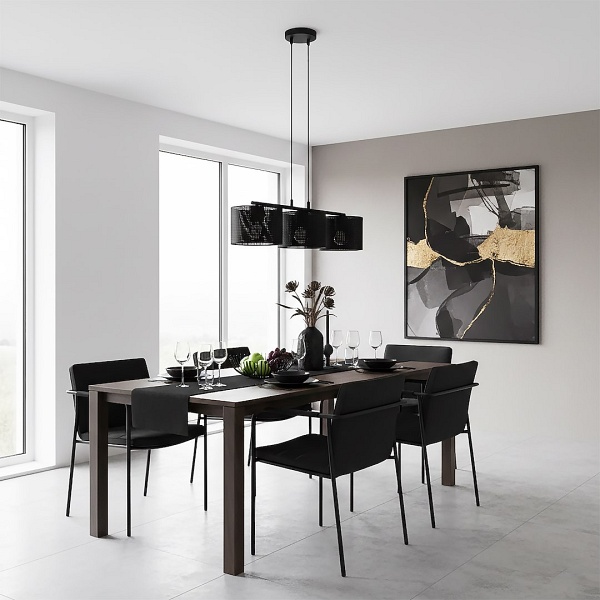 Lampa wisząca LUX 3 BLACK - Emibig