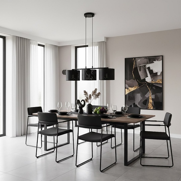 Lampa wisząca LUX 3 BLACK - Emibig