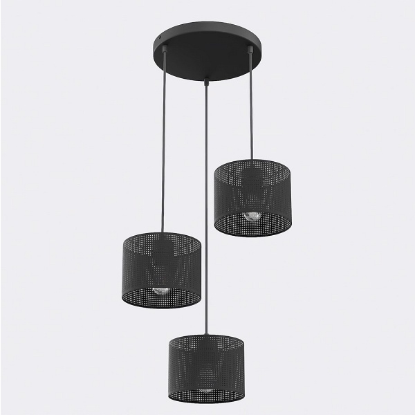 Lampa wisząca LUX 3 BLACK PREM - Emibig