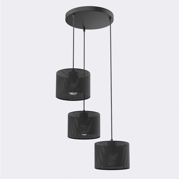 Lampa wisząca LUX 3 BLACK PREM - Emibig