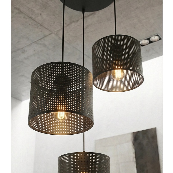 Lampa wisząca LUX 3 BLACK PREM - Emibig