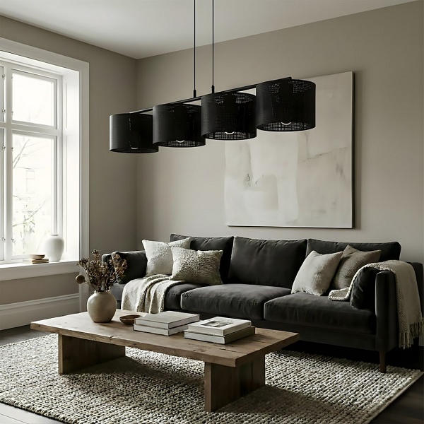 Lampa wisząca LUX 4 BLACK - Emibig