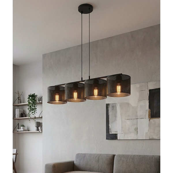 Lampa wisząca LUX 4 BLACK - Emibig