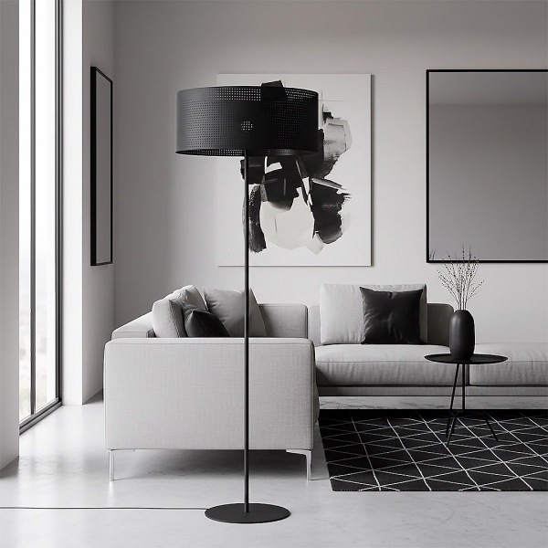 Lampa podłogowa LUX LP1 BLACK - Emibig