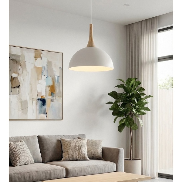 Lampa wisząca NAUTICA 1S WHITE - Emibig