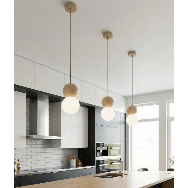 Lampa wisząca LOOP 1 MOKKA - Emibig
