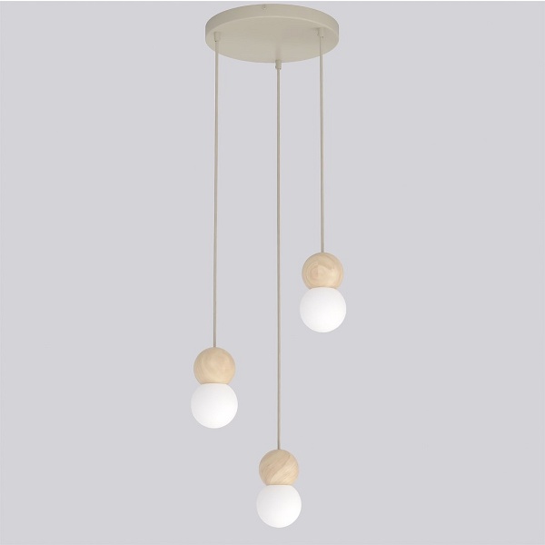 Lampa wisząca LOOP 3 MOKKA - Emibig