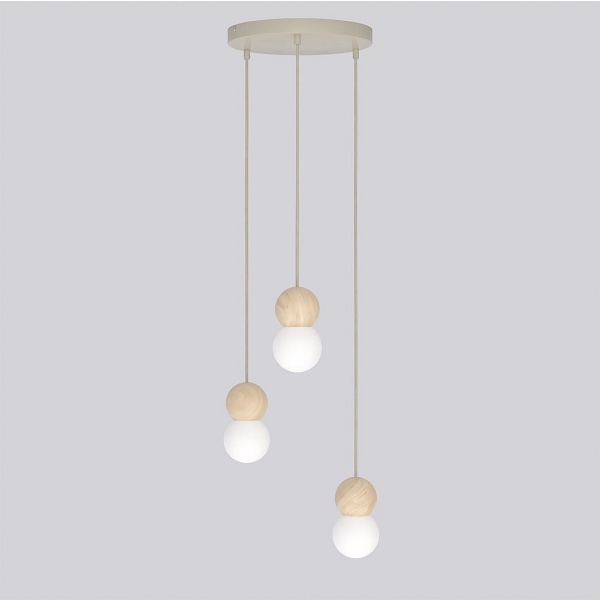 Lampa wisząca LOOP 3 MOKKA - Emibig