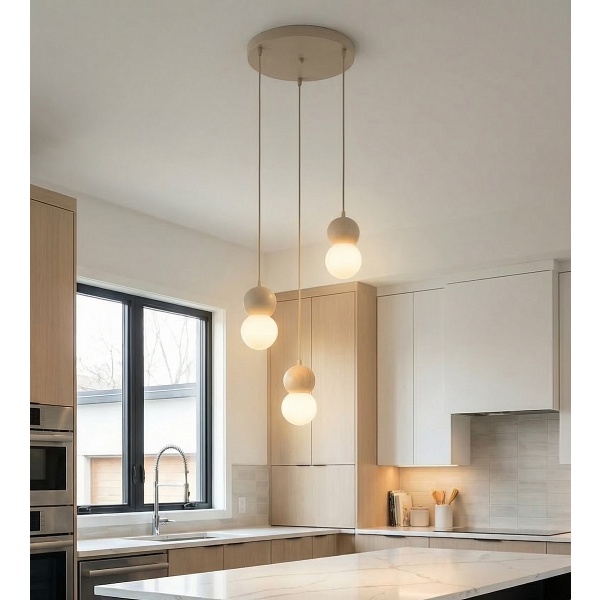 Lampa wisząca LOOP 3 MOKKA - Emibig