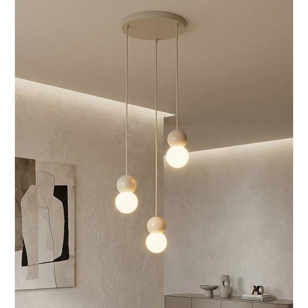 Lampa wisząca LOOP 3 MOKKA - Emibig