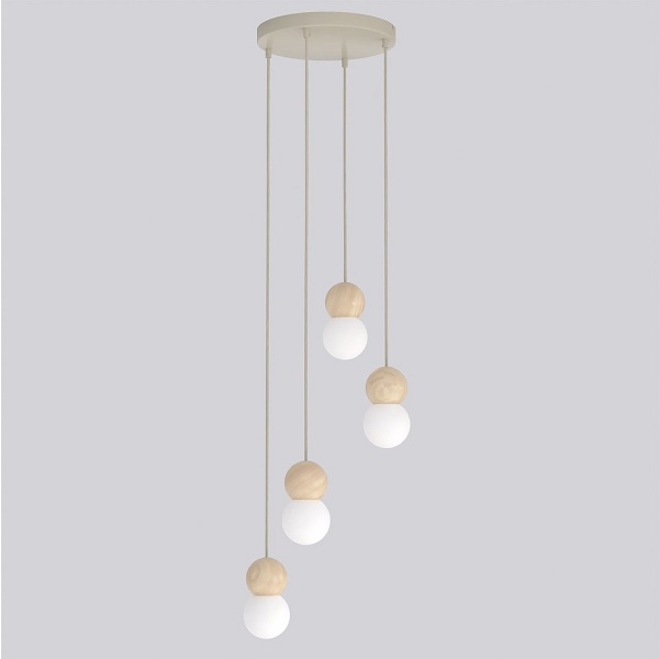 Lampa wisząca LOOP 4 MOKKA - Emibig
