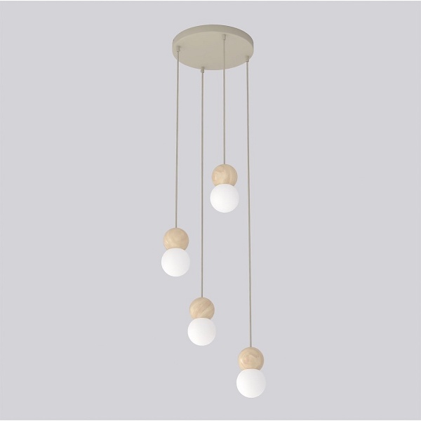 Lampa wisząca LOOP 4 MOKKA - Emibig
