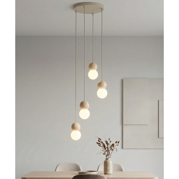 Lampa wisząca LOOP 4 MOKKA - Emibig