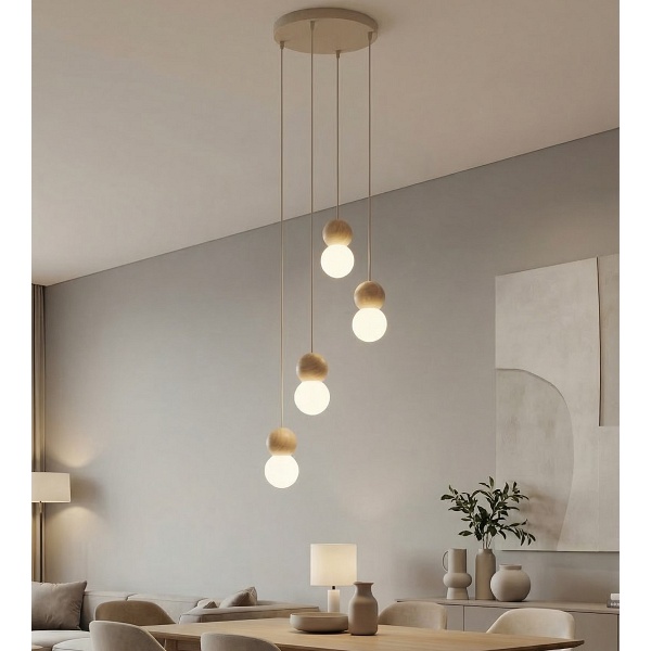 Lampa wisząca LOOP 4 MOKKA - Emibig