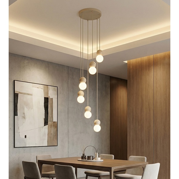 Lampa wisząca LOOP 6 MOKKA - Emibig
