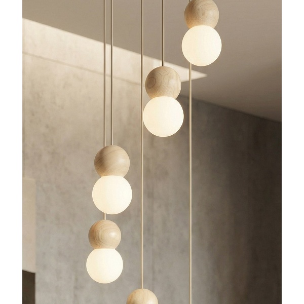 Lampa wisząca LOOP 6 MOKKA - Emibig