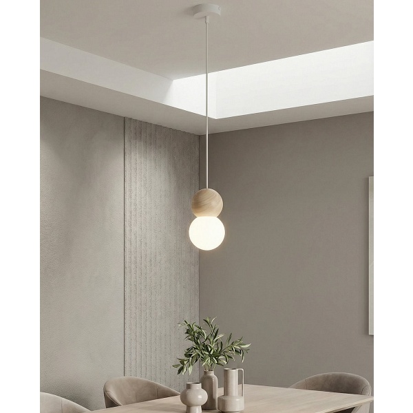 Lampa wisząca LOOP 1 WHITE - Emibig