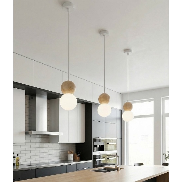 Lampa wisząca LOOP 1 WHITE - Emibig