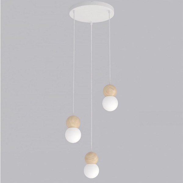 Lampa wisząca LOOP 3 WHITE - Emibig