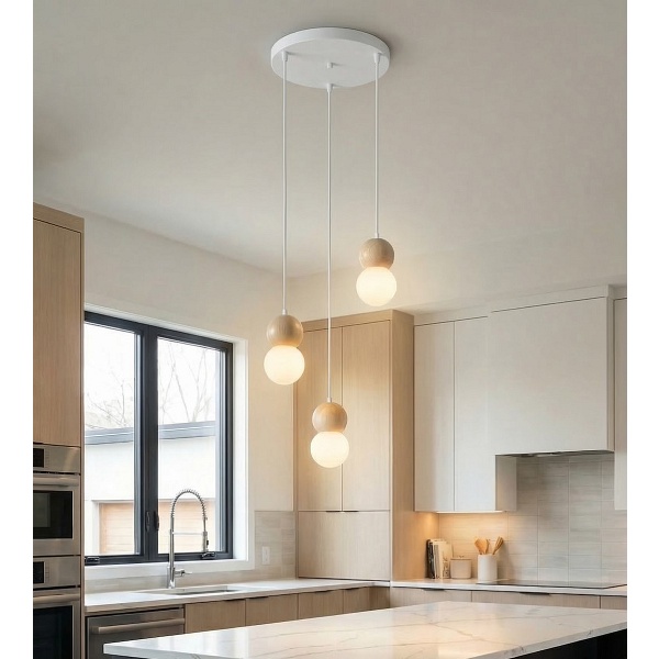 Lampa wisząca LOOP 3 WHITE - Emibig