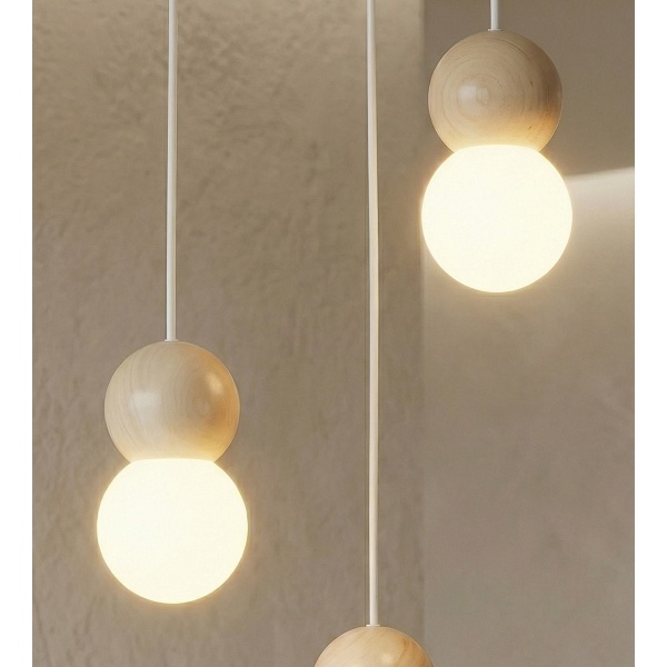 Lampa wisząca LOOP 3 WHITE - Emibig