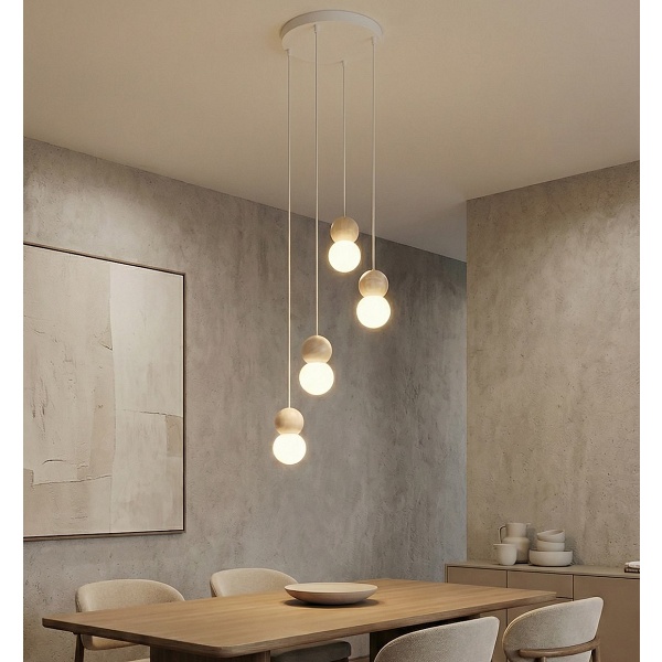 Lampa wisząca LOOP 4 WHITE - Emibig