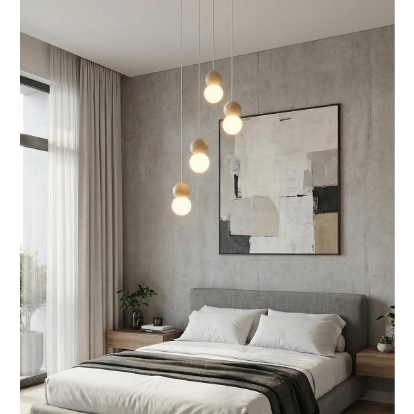 Lampa wisząca LOOP 4 WHITE - Emibig