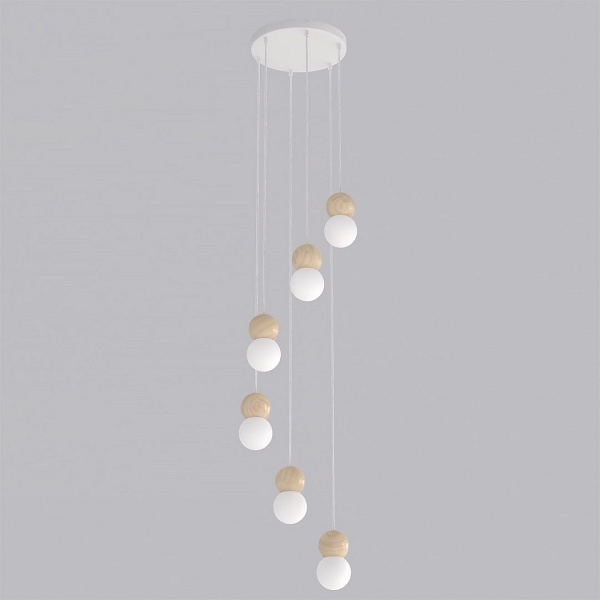 Lampa wisząca LOOP 6 WHITE - Emibig